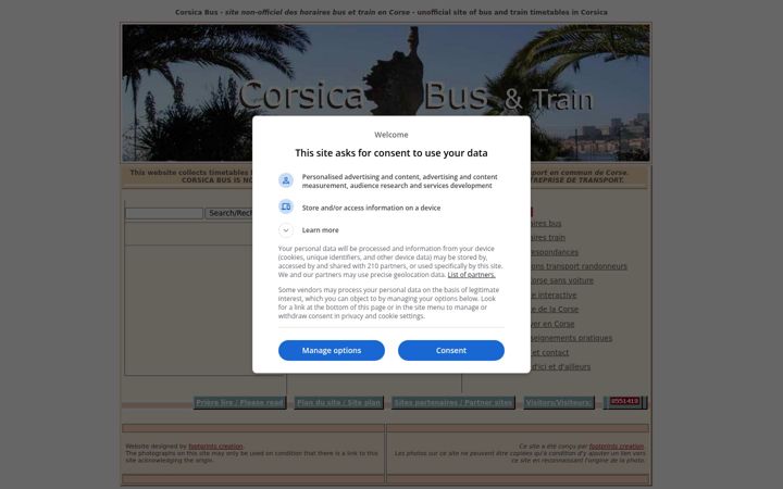 Screenshot of corsicabus.org
