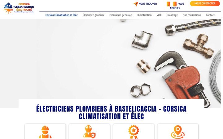 Screenshot of corsicaclimatisation-elec.fr