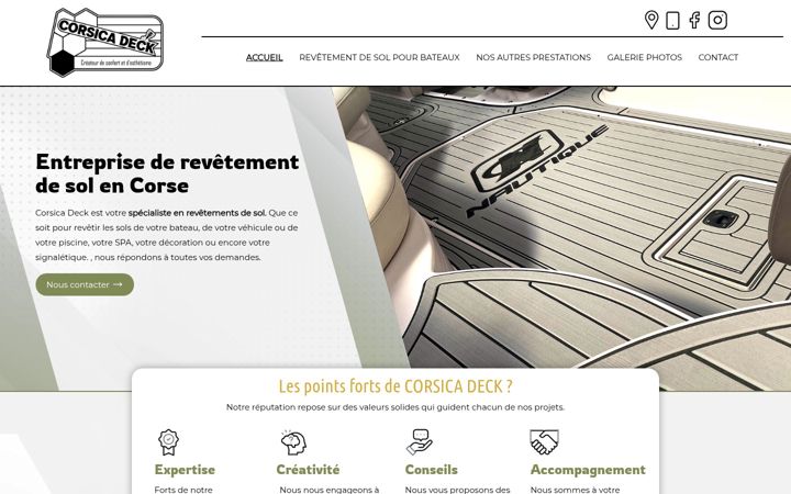 Screenshot of corsicadeck.fr