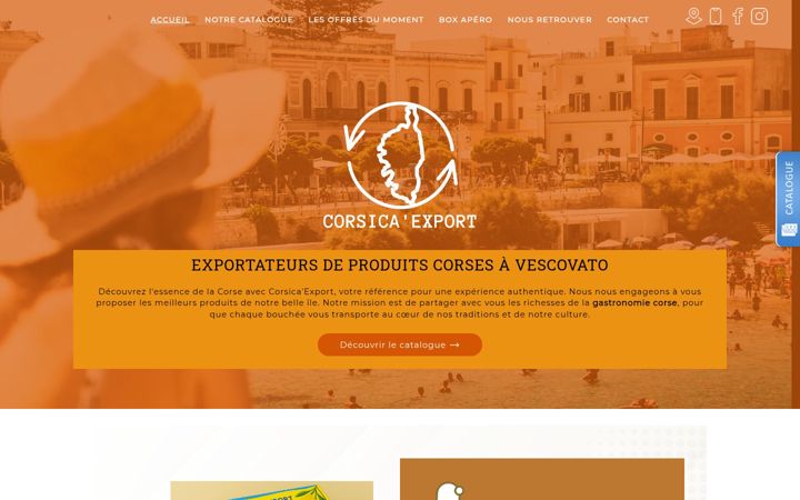 Zrzut ekranu corsicaexport.fr