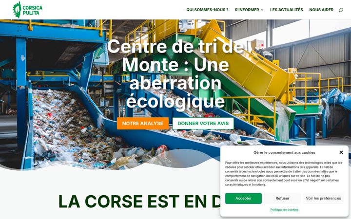 Screenshot of corsicapulita.com