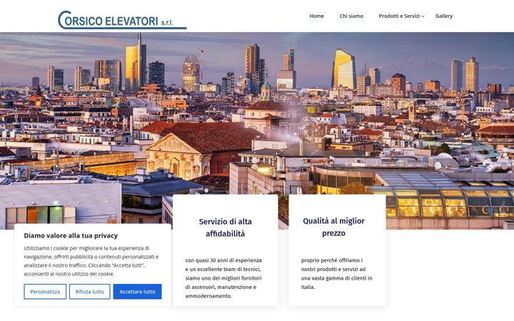 Screenshot of corsicoelevatori.com