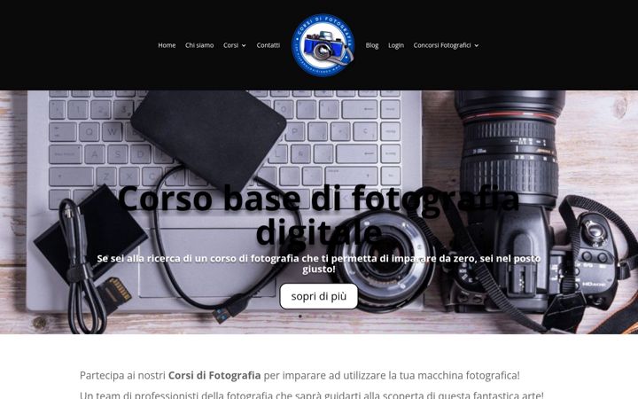 Screenshot di corsidifotografia.net
