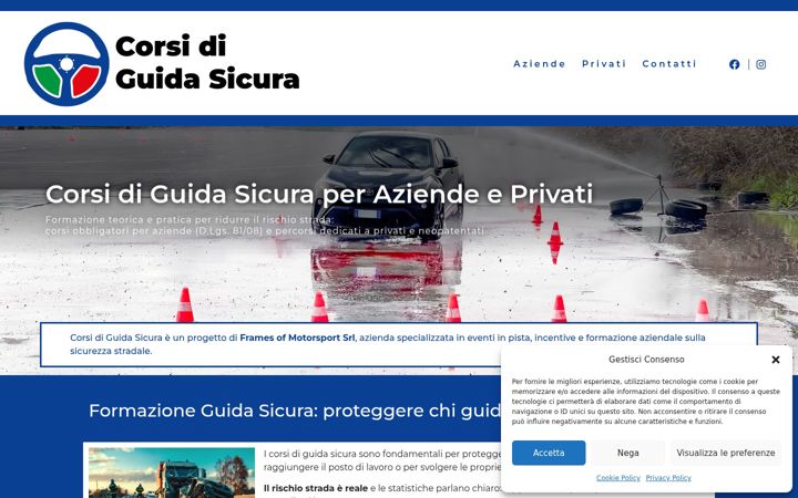 Screenshot von corsidiguidasicura.it