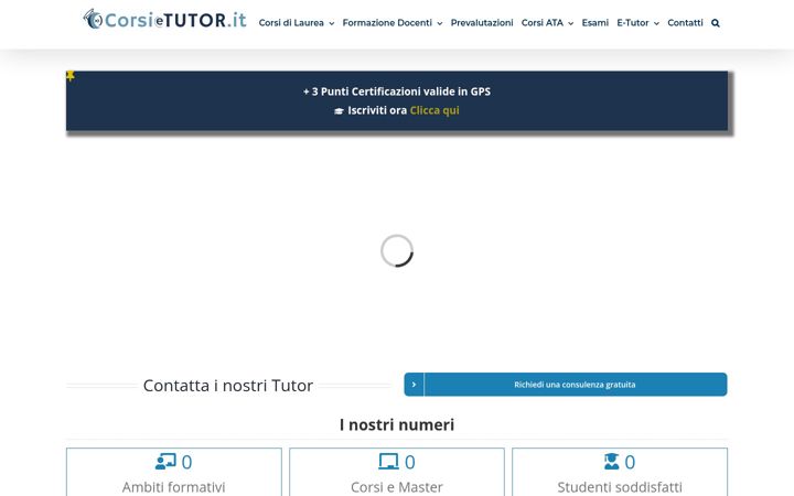 Screenshot of corsiecampus.it