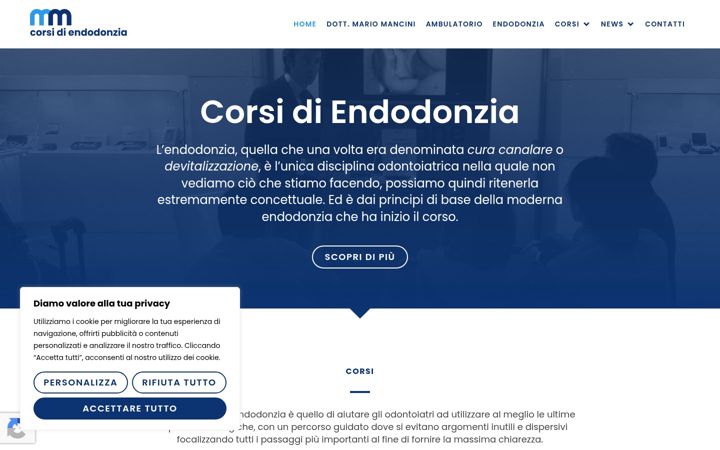 Screenshot of corsiendodonzia.it