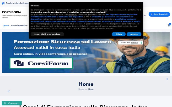 Screenshot di corsiform.it