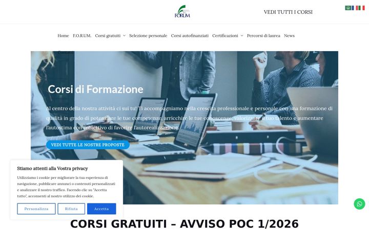 Screenshot di corsiforum.it
