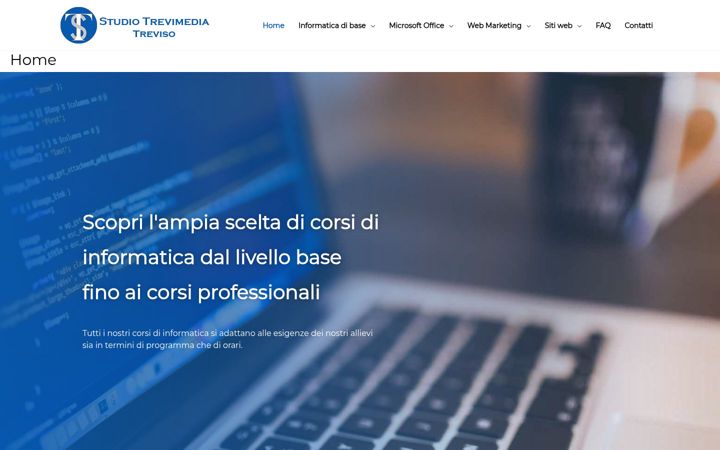 Screenshot of corsiinformaticatreviso.com
