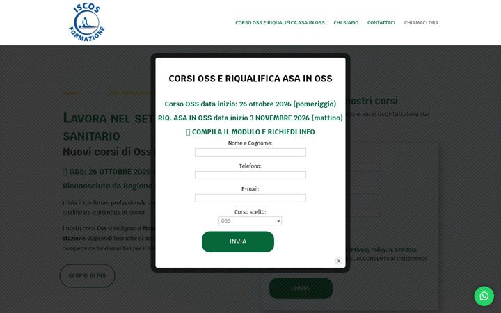 Screenshot of corsiosseasa.it