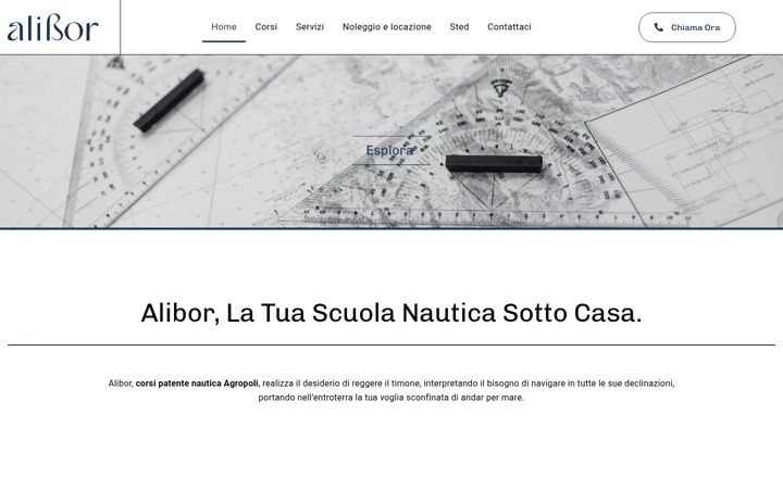Screenshot of corsipatentenauticaagropoli.it