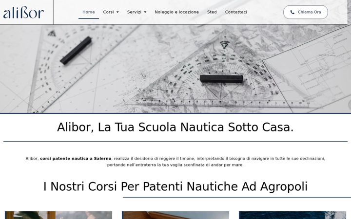 Screenshot of corsipatentenauticasalerno.it