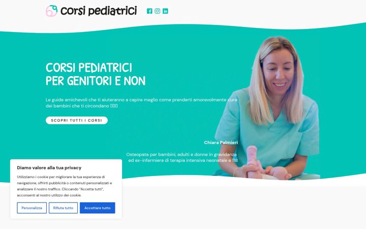 Screenshot of corsipediatrici.com