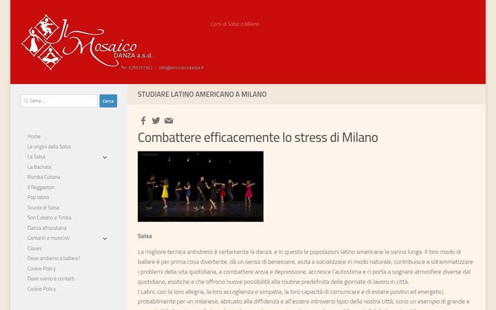 Screenshot of corsisalsamilano.it
