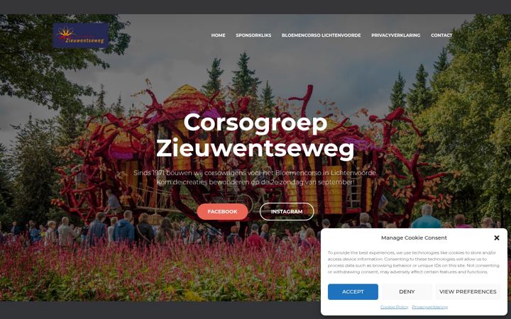 Ekrānuzņēmums no corsogroepzieuwentseweg.nl