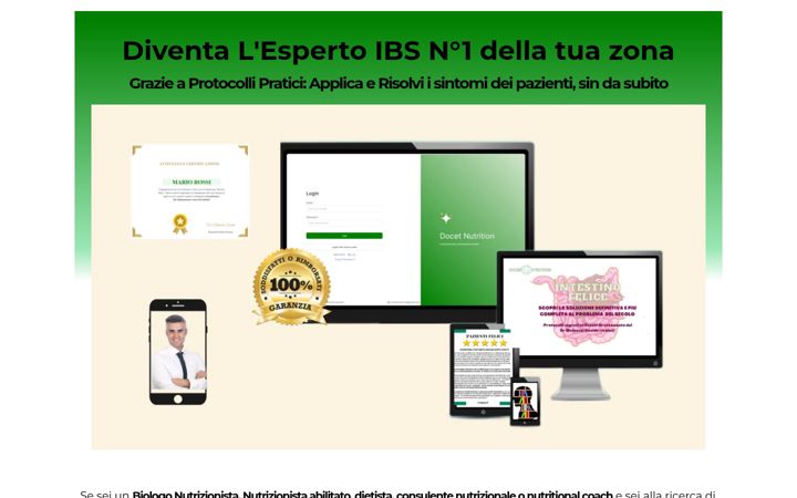 Screenshot di corsointestinofelice.it