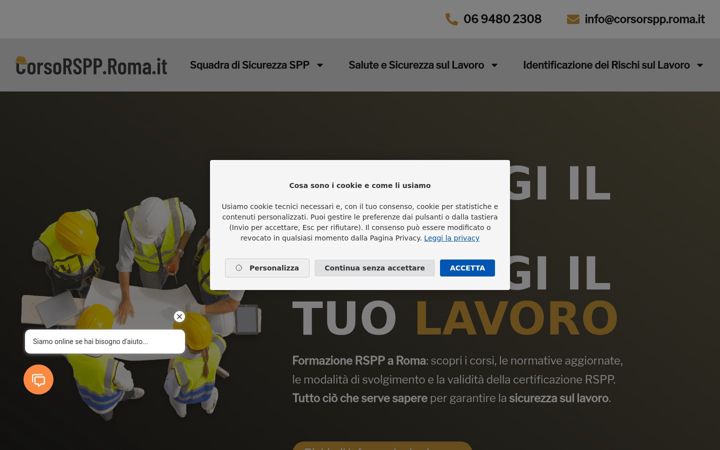 Screenshot di corsorspp.roma.it