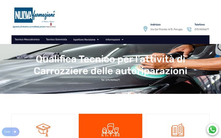 Screenshot di corsotecnicocarrozzeria.it