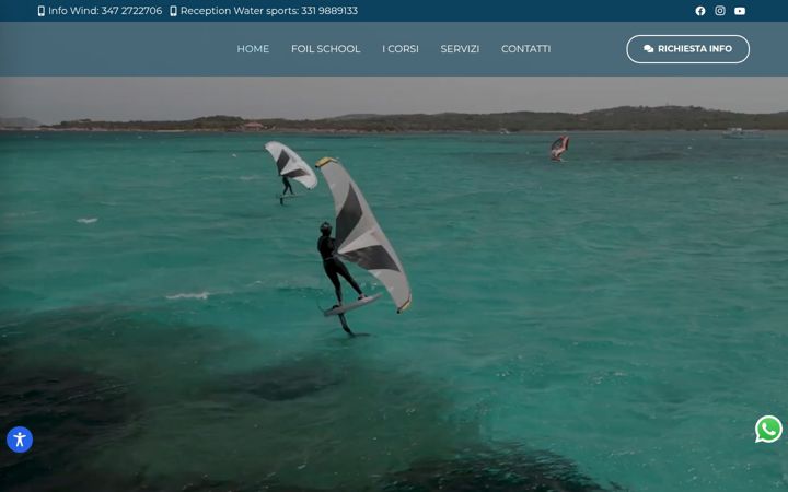 Screenshot von corsowingfoilportopollo.com