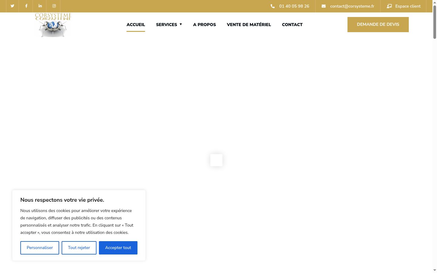 Zrzut ekranu banera zgody wyświetlanego przed jakąkolwiek interakcją