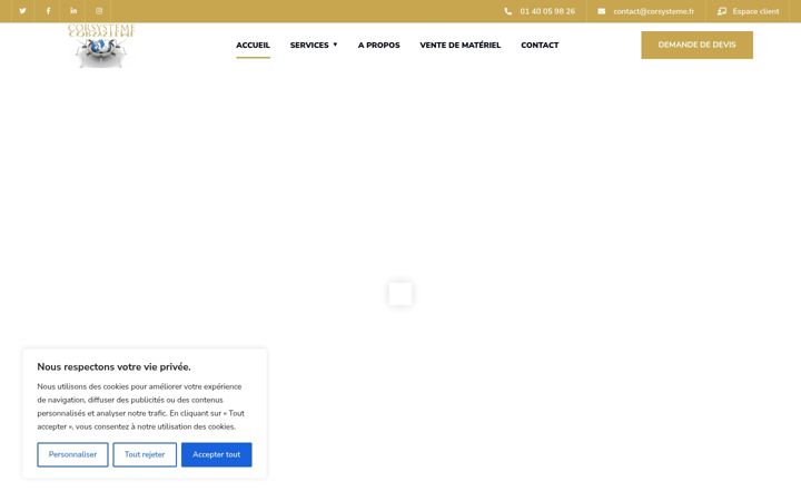 Zrzut ekranu corsysteme.fr