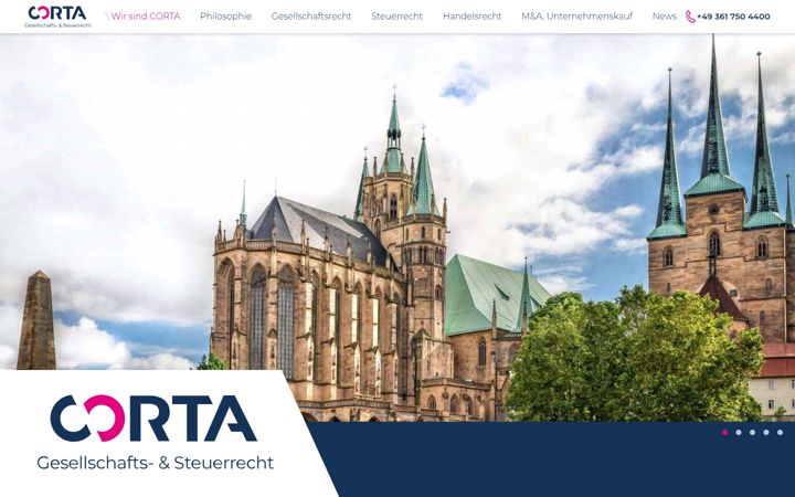 Screenshot of corta.de
