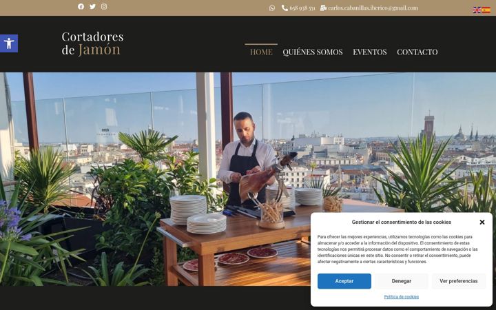 Screenshot of cortadoresmadrid.es