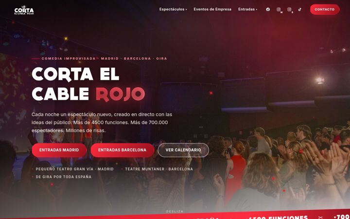Screenshot von cortaelcablerojo.com