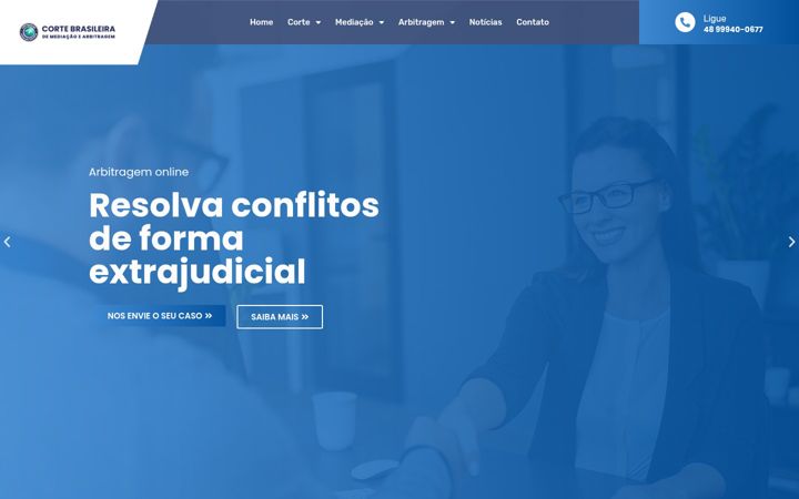 Screenshot of cortebrasileira.org.br