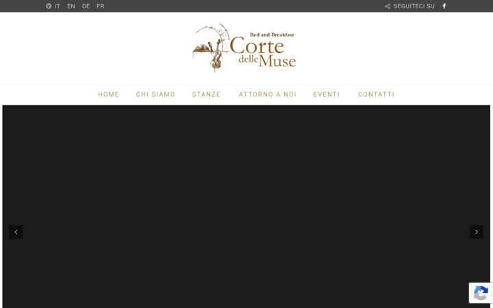 Screenshot of cortedellemuse.com