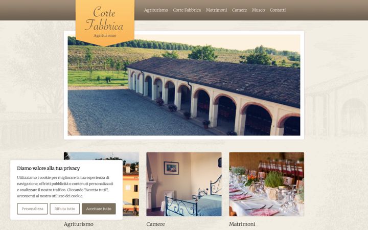Screenshot of cortefabbrica.it