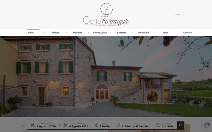 Screenshot di corteformigar.it