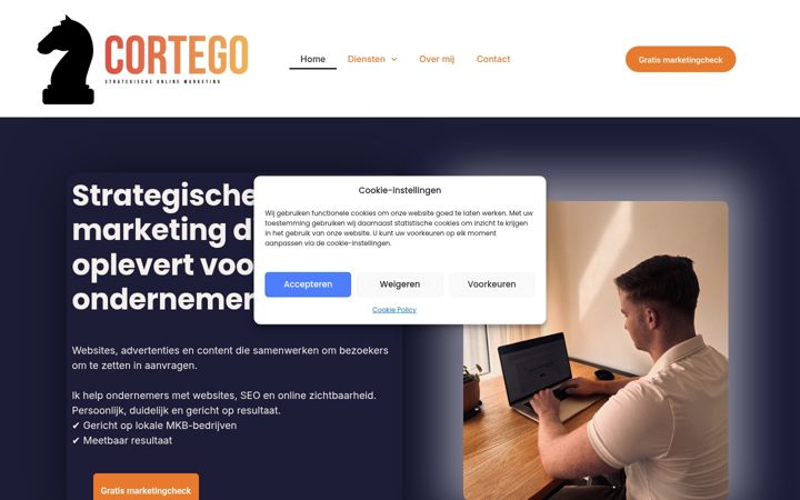 Screenshot of cortego.net