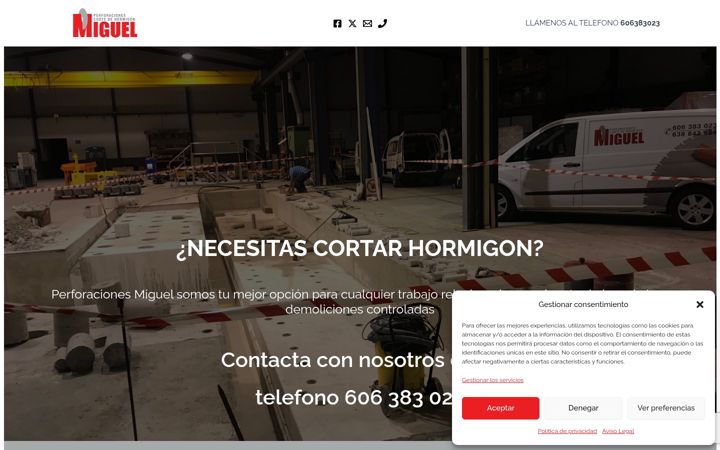 Screenshot of cortehormigon.es