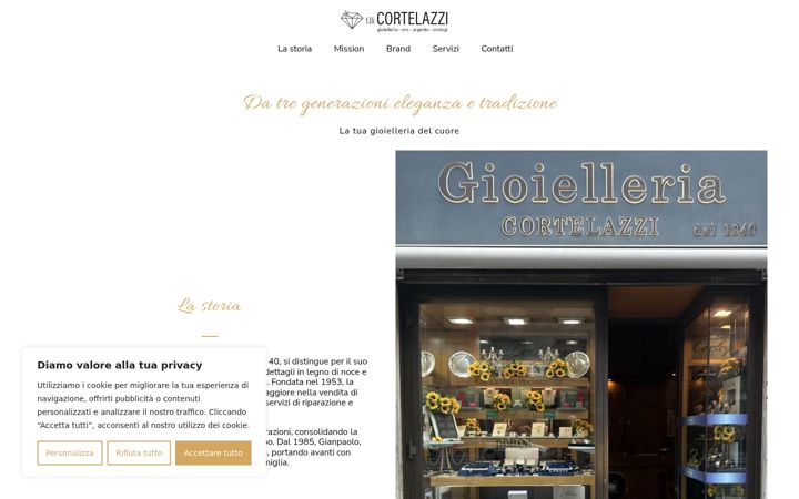 Screenshot of cortelazzi.it