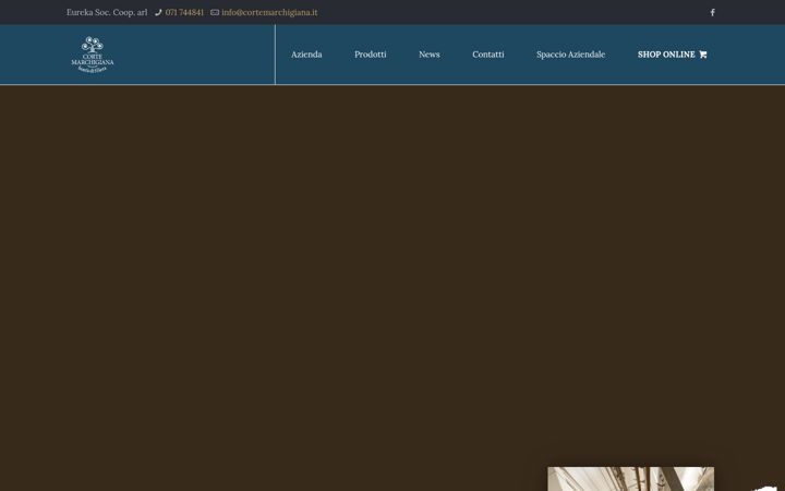 Screenshot of cortemarchigiana.it