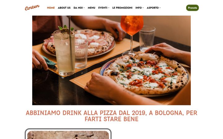 Screenshot of cortenbologna.com