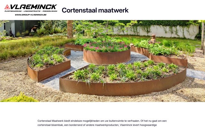 Screenshot of cortenstaalgent.be