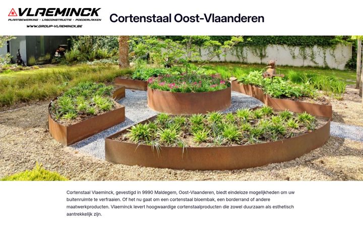 Screenshot of cortenstaaloostvlaanderen.be