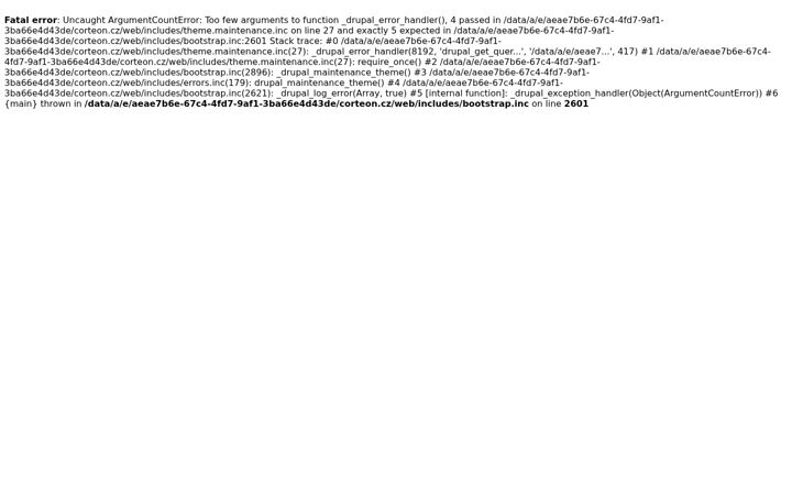 Screenshot von corteon.cz