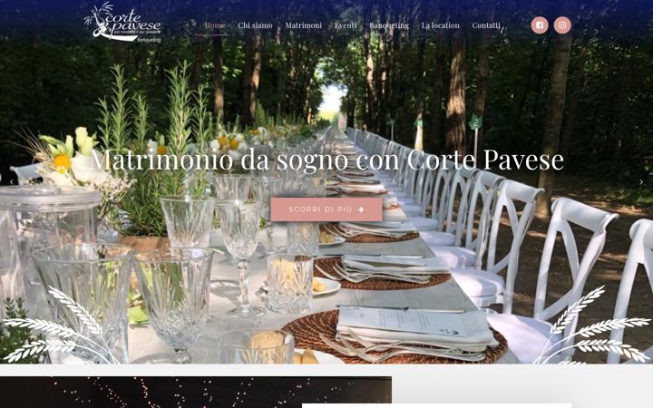 Screenshot of cortepavese.it