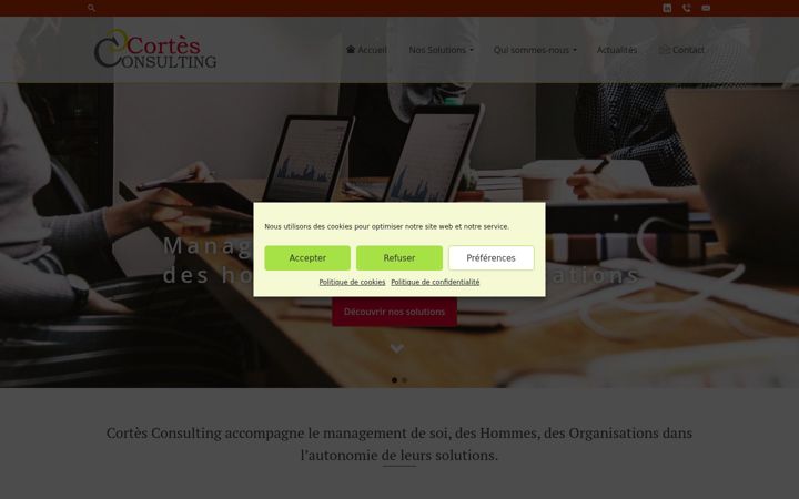 Screenshot of cortes-consulting.fr