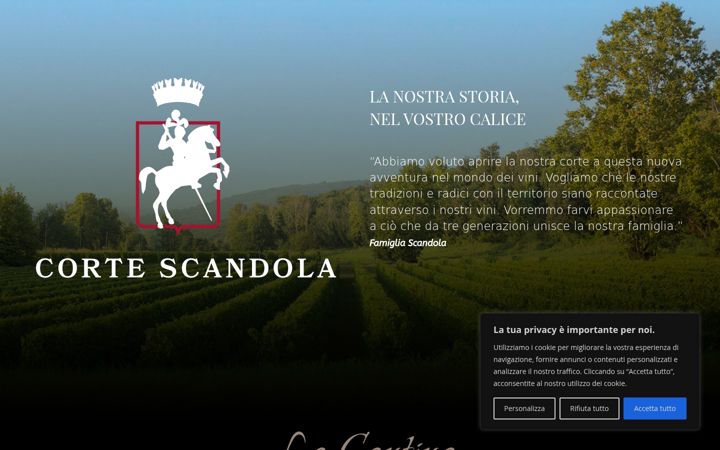 Screenshot of cortescandola.it