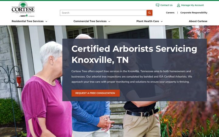 Screenshot of cortesetree.com