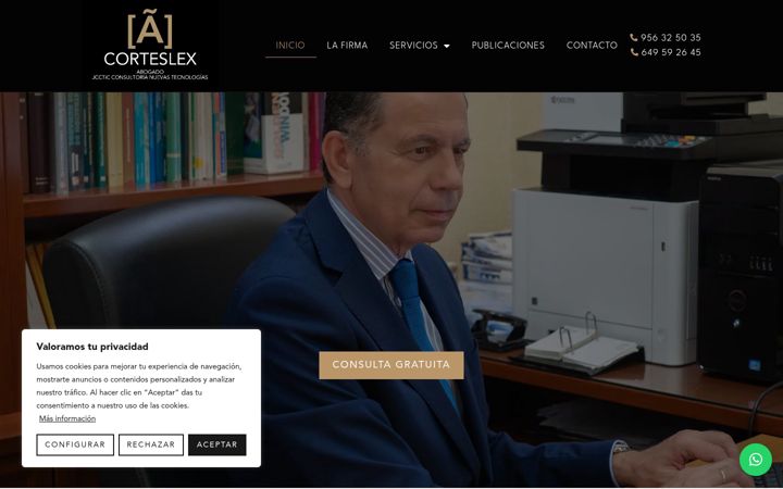Screenshot of corteslex.com