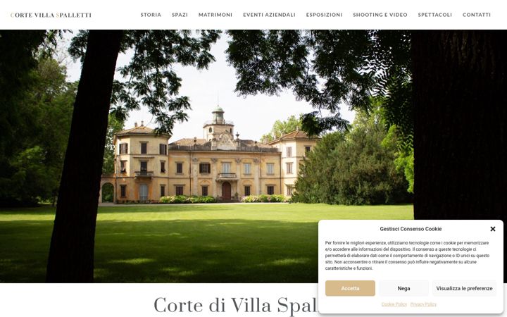 Screenshot of cortespalletti.it