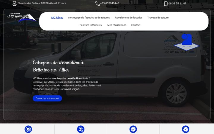 Screenshot of cortesrenov.fr