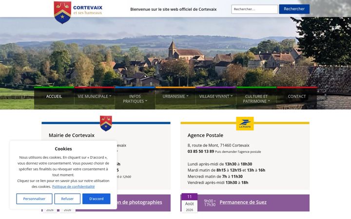 Screenshot of cortevaix.fr