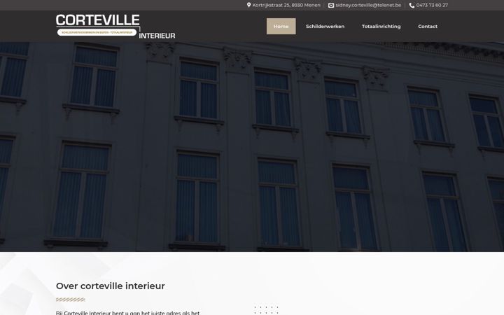 Screenshot of cortevilleinterieur.be
