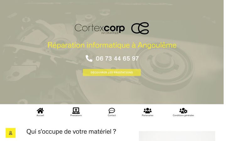 Screenshot ta' cortexcorp.fr